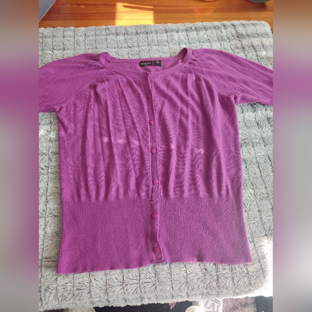 Brittany Black short-sleeved‎ cardigan size 22
